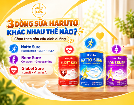 3 Dòng Sữa Haruto Khác Nhau Thế Nào? Cách Lựa Chọn