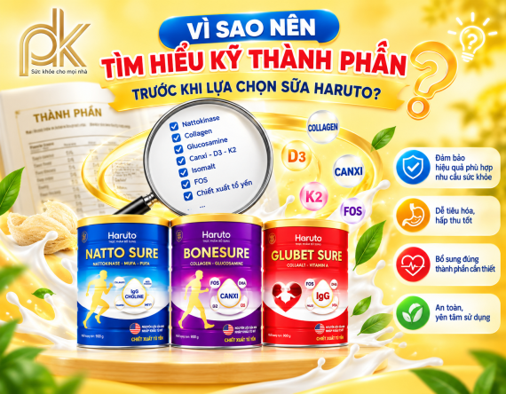Vì Sao Nên Tìm Hiểu Kỹ Thành Phần Trước Khi Lựa Chọn Sữa Haruto? | PK HARUTO 