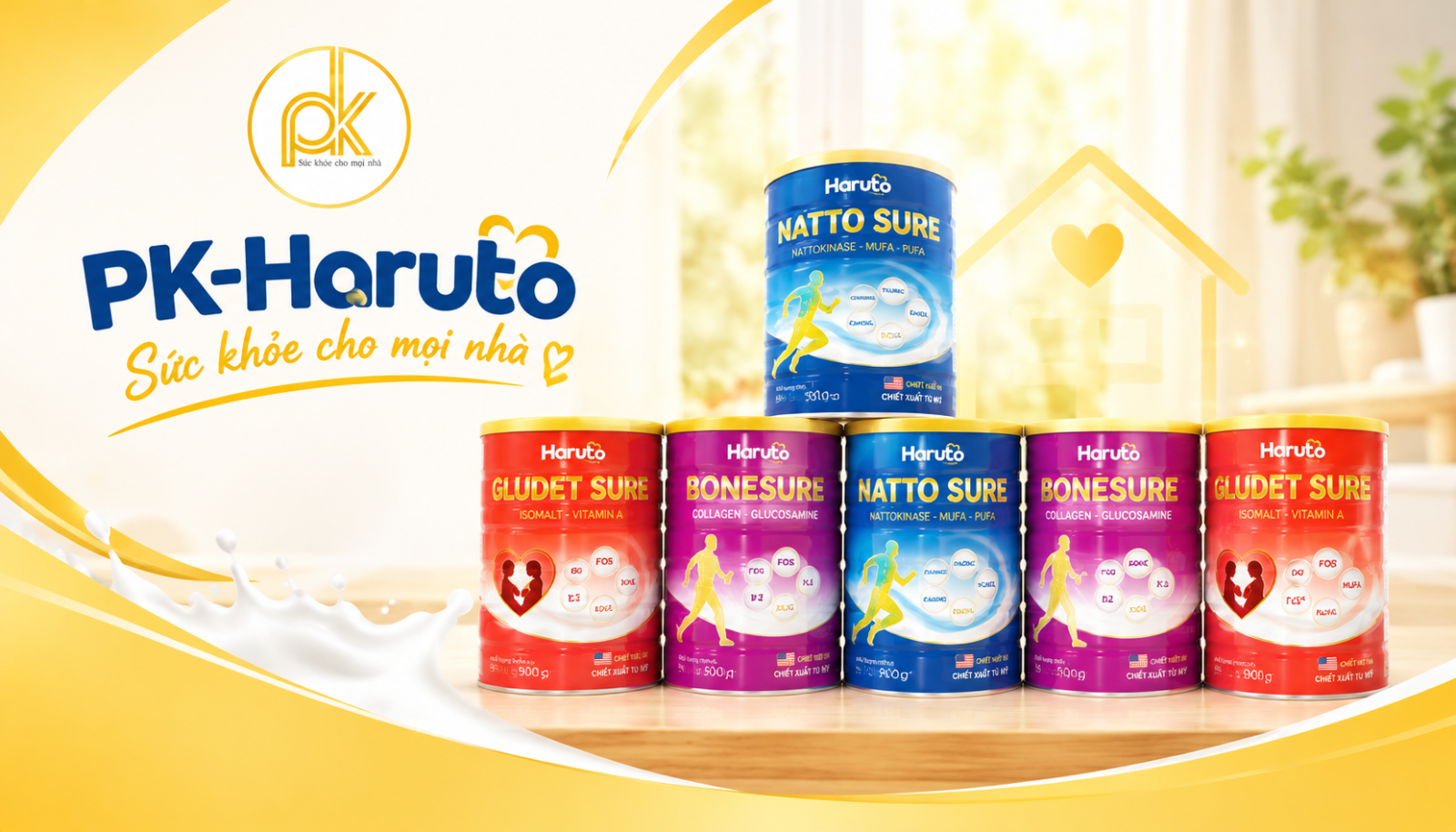 Ba Dòng Sữa Haruto Có Chiết Xuất Tổ Yến Trong Thành Phần | PK Haruto