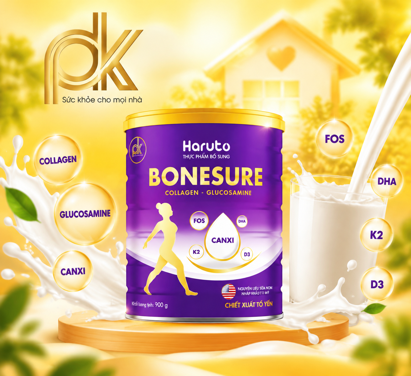 Sữa Haruto Bone Sure Và Công Thức Dinh Dưỡng | PK HARUTO 