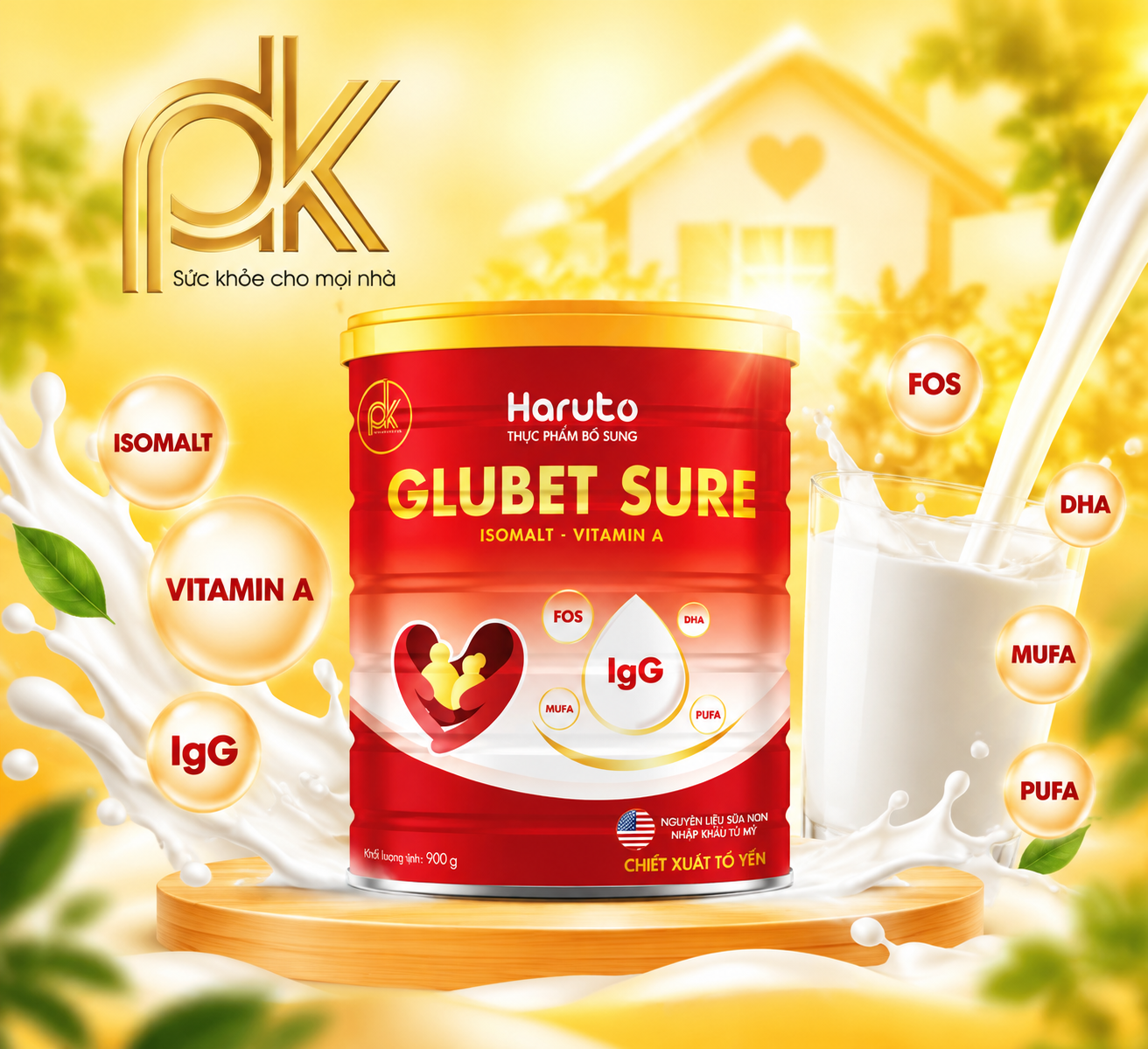 Sữa Haruto Gluset Sure | PK Haruto 