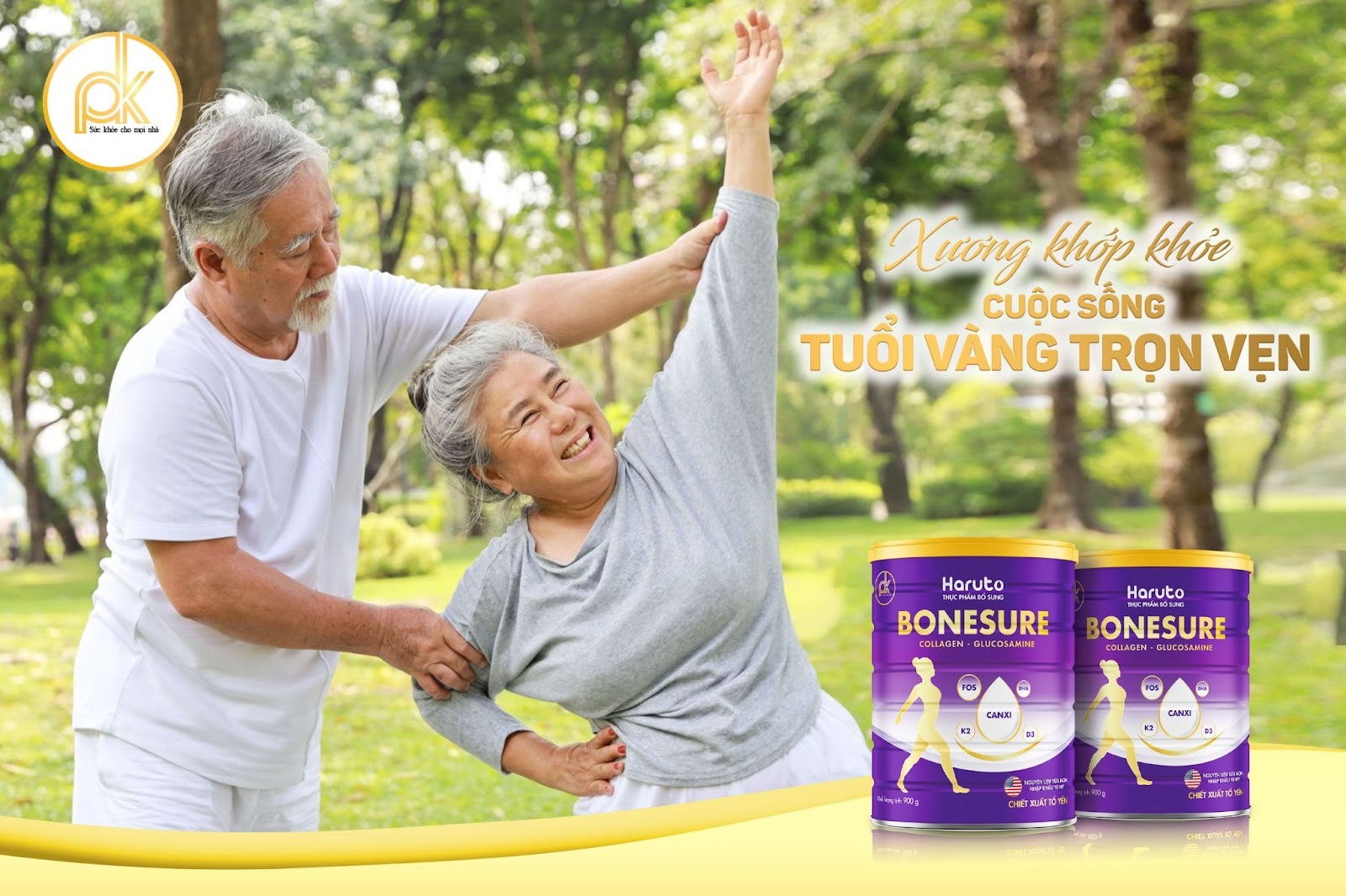 Xương khớp khoẻ - Cuộc sống tuổi vàng trọn vẹn với Haruto Bone Sure | PK HARUTO