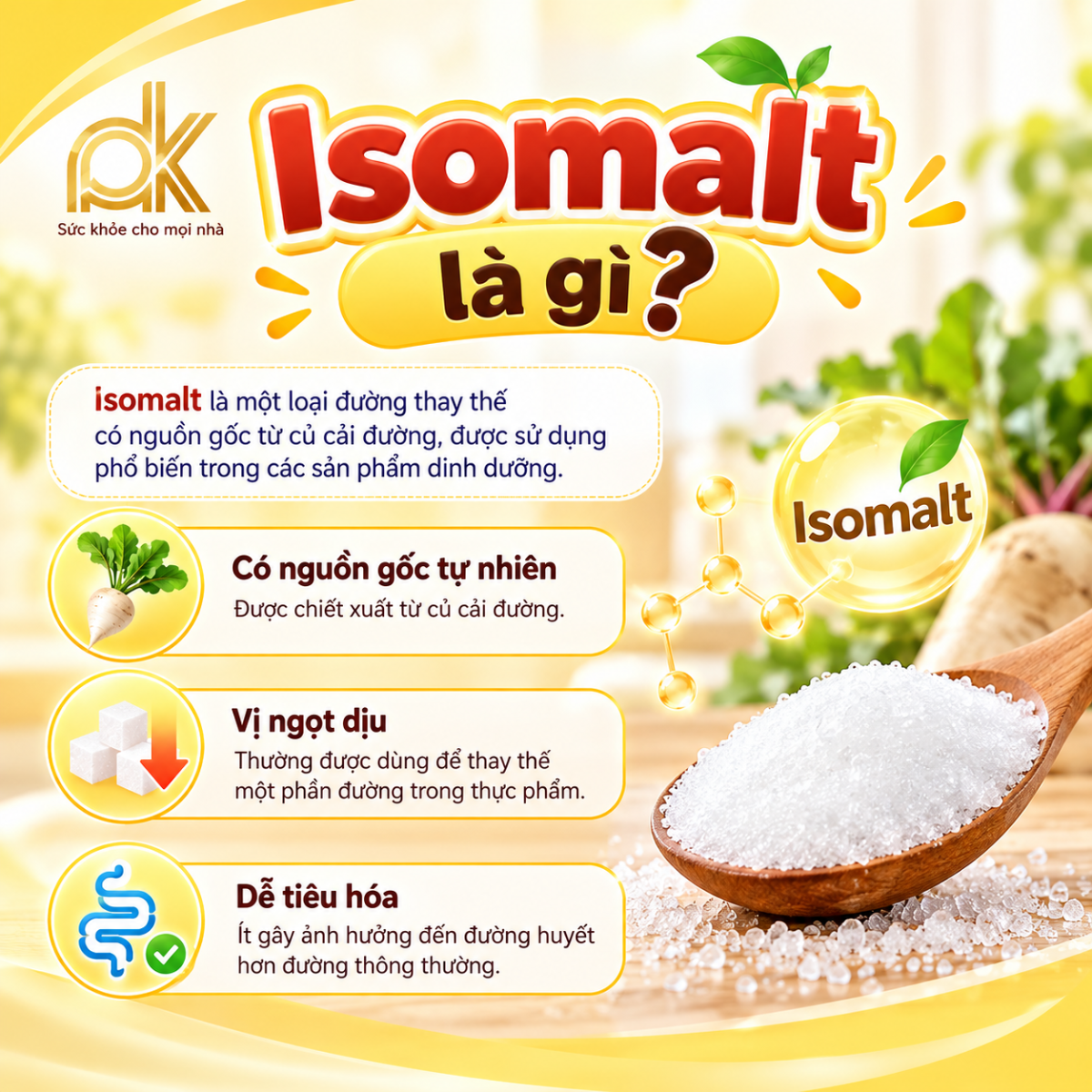 Isomalt trong công thức sữa Haruto Glubet Sure